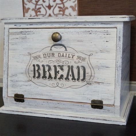 Farmhouse Bread Bin Wood Scandinavian Bread Box Storage Etsy