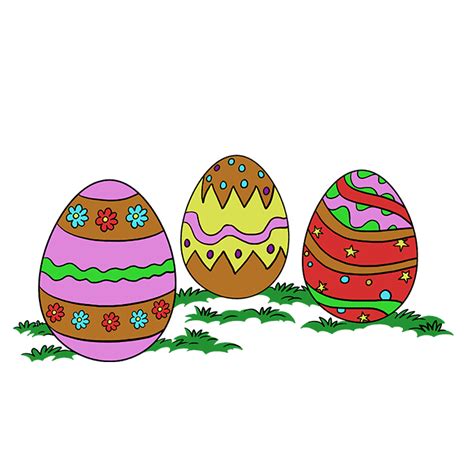 How to Draw Easter Eggs - Really Easy Drawing Tutorial