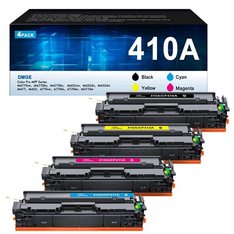 Amazon DMGE 410A Toner Cartridges 4 Pack Replacement For HP 410A