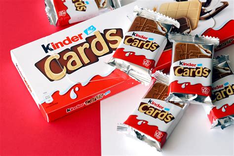 TERNOPIL, UKRAINE - JUNY 3, 2022 Kinder Chocolate Cards product pack ...