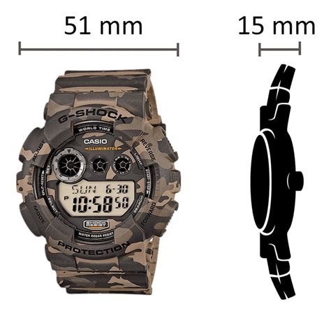 Relógio Casio G shock Camuflado Gd 120cm 5dr Digital Verde