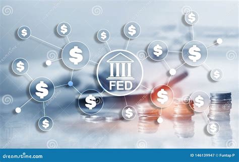 Sistema De Reserva Federal De Fed Los E E U U Que Deposita Concepto