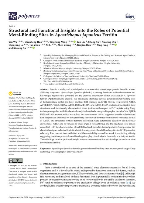 PDF Structural And Functional Insights Into The Roles Of Potential