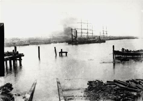 Moored Sailing Ships Newcastle Harbour Nsw Australia Nd Living