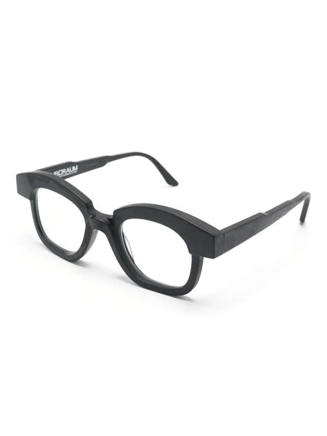 Kuboraum Maske K40 Geometric Frame Glasses Black FARFETCH HK