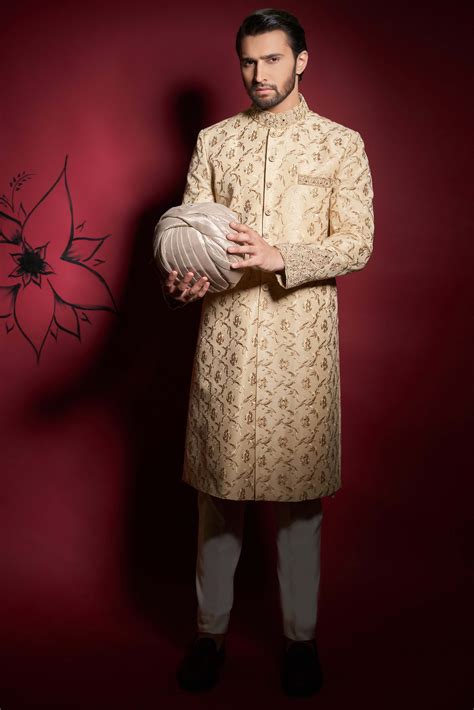 Buy Pakistani Sherwani For Groom | Mens Wedding Sherwani Online – The ...