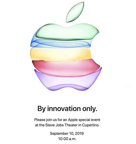 Apple Invites Media to September 10 Event at Apple Park: 'By Innovation ...