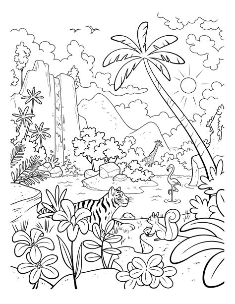 Jungle Scene Drawing