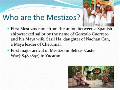 Influence of education on mestizo culture