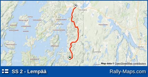 SS 2 Lempää stage map Reeti Ralli 2022 Rally Maps