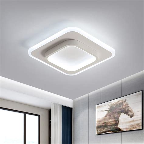 Aiskdan Plafonnier Led W Lm Luminaire Plafonnier Moderne Carr