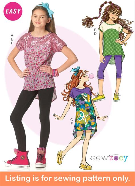 Sale Girls Sewing Pattern Sew Tween Teen Clothes Clothing Etsy