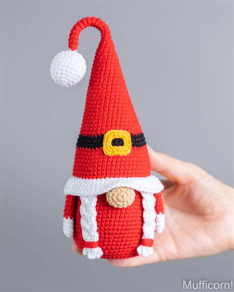 Christmas Crochet Patterns Santa Gnomes With Christmas Trees Etsy