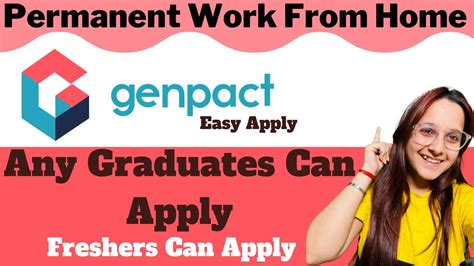 Permanent Work From Home Job Genpact Work From Home Job Jobs For