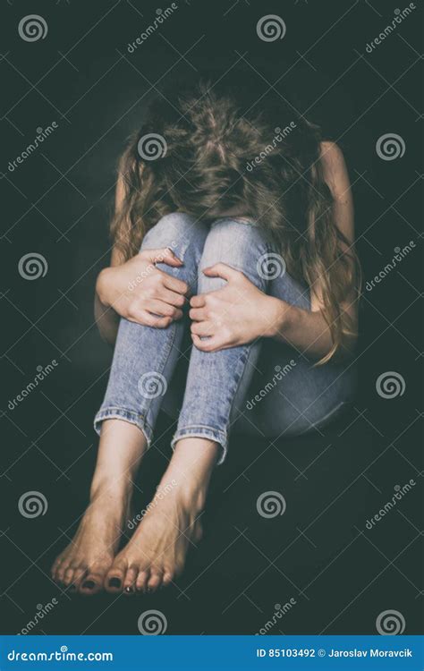 Shy Girl In The Corner Cry Stock Photo Image Of Disappointed 85103492