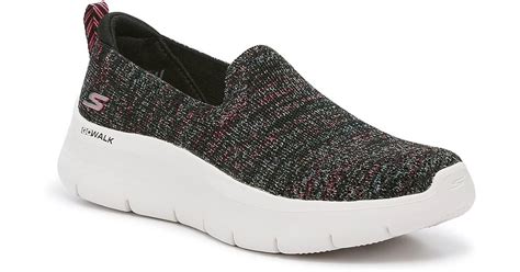 Skechers Go Walk Flex Vivid Energy Slip On In Black Lyst