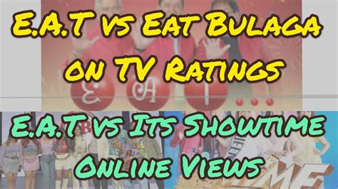 EAT TVJ Eat Bulaga TV Ratings Tapatan Its Showtime EAT Tapatan