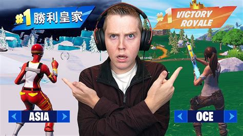 I Spectated UNREAL Ranked In EVERY Region Fortnite YouTube