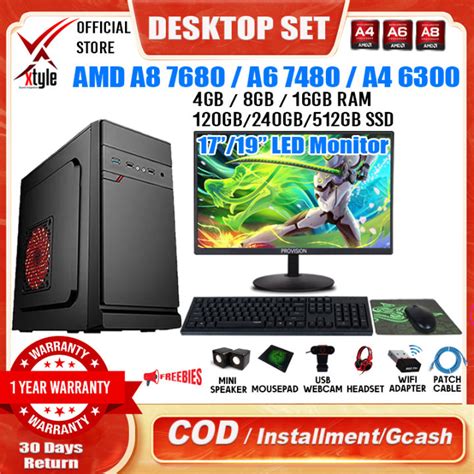 Amd Desktop Computer Set A Pc Set Computer Set Pc Full Set Pc