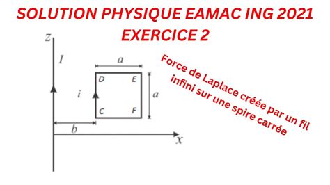 Solution Du Probl Me Preuve Physique Concours Eamac Niveau Ing