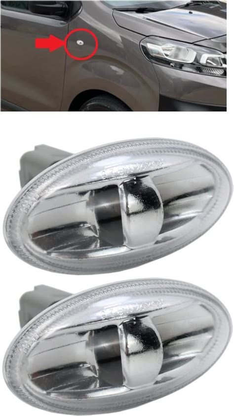 Biaren X Side Marker Indicator Repeater Light Lamp For Peugeot