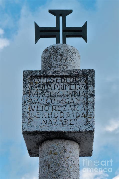 Vasco Da Gama Monument in Nazare Photograph by Angelo DeVal - Fine Art ...