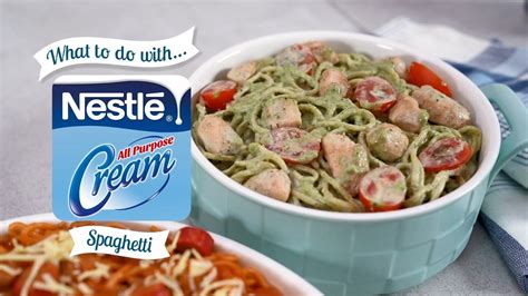 How To Cook Spaghetti 3 Ways With NestlÉ® All Purpose Cream Youtube