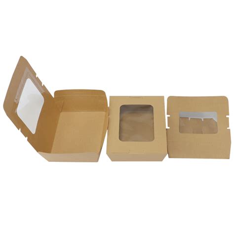 Kraft Food Paper Packaging Box With Window China Packaging Box And Food Kraft Packaging Boxes