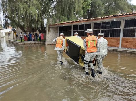 Guardia Nacional Aplica “plan Gn A” Por El Desbordamiento Del “río San Juan” En Querétaro