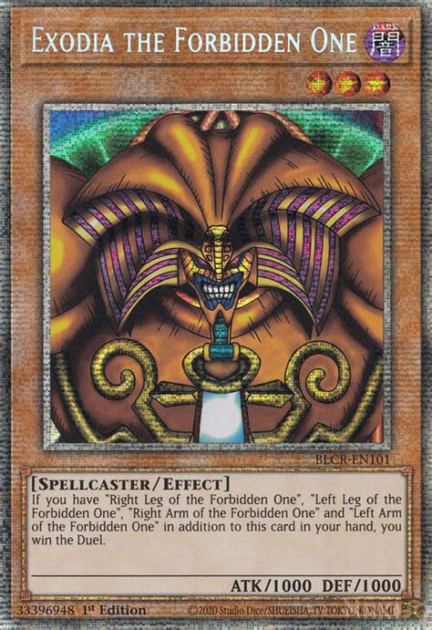 Exodia The Forbidden One Battles Of Legend Crystal Revenge Yu Gi Oh