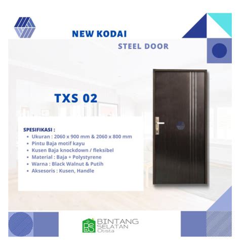 Jual KODAI DOOR TXS 02 PINTU BAJA RINGAN MOTIF KAYU LEBIH KUAT Kota