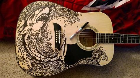 Drew On My Guitar Today Sharpie Art Ukulele Art Sharpie