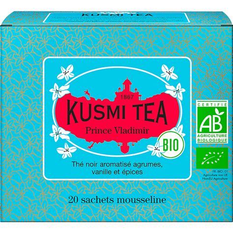 Achat Kusmi Tea Prince Wladimir Thé noir bio aromatisé agrumes