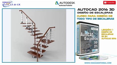 Autocad D Curso Tutorial Para Dise O De Escaleras Leccion