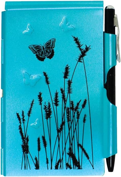 Amazon WELLSPRING Blue Butterfly Notepad For Note Taking Pocket