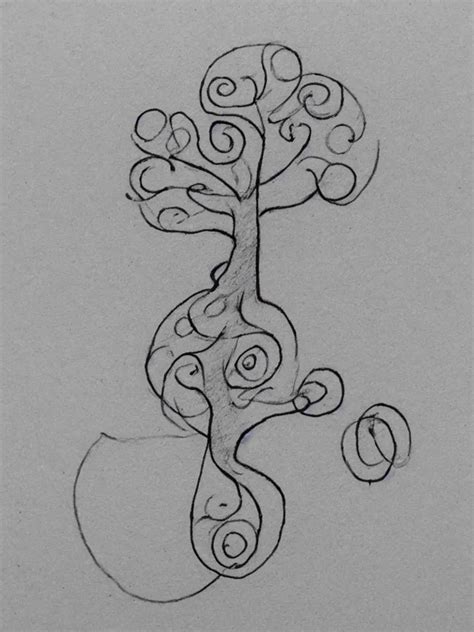 A Sketch Of An Acorn That Turns Into A Tree In The Stable Diffusion