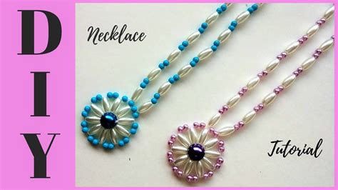 10 Minutes DIY Necklace How To Make Beaded Necklace With Pendant