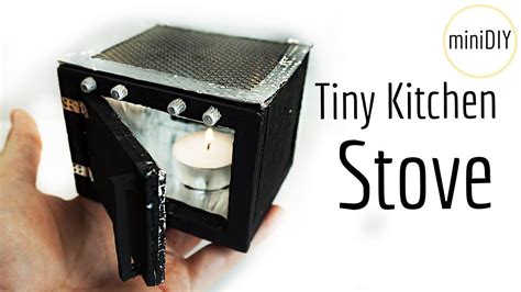 Diy Miniature Kitchen Stove That Works Dollhouse Minidiy Youtube