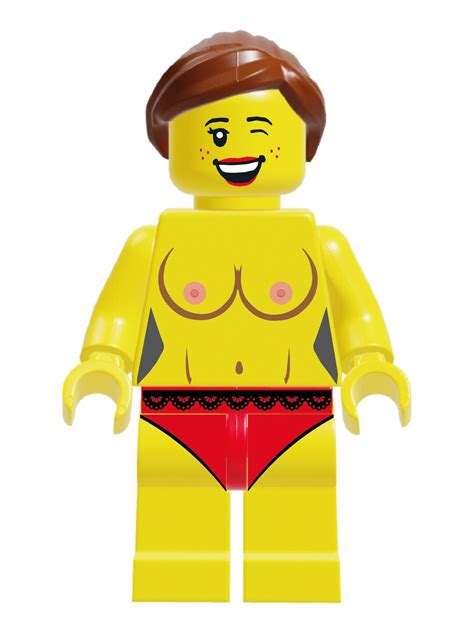 Naked Minifigures Lust Series Naughty But Nice Girl Custom Printed Lgo