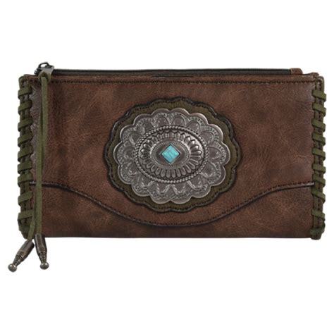 Murdochs Tony Lama Womens Whipstitch Concho Wallet