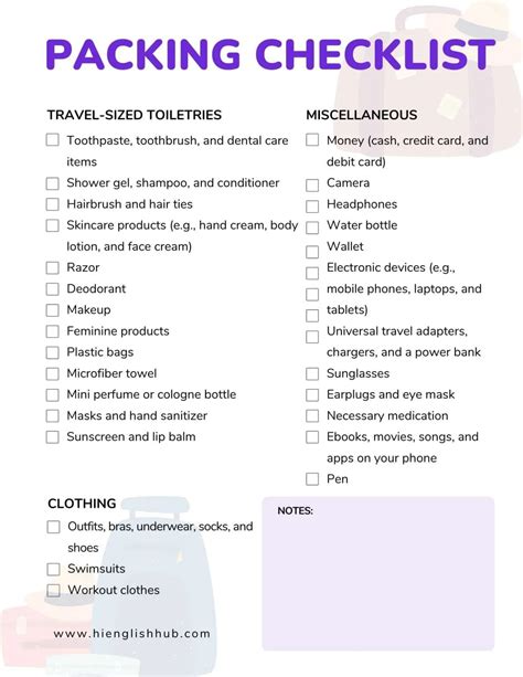 International Travel Checklist Pdf 23 Things To Do Before Traveling