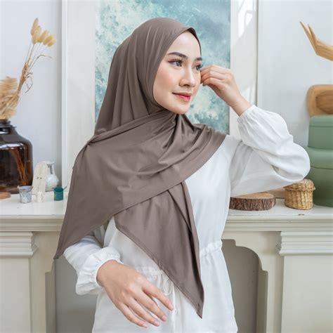 Jual Raskha Hijab Segitiga Instan Jersey Premium Basic Jilbab