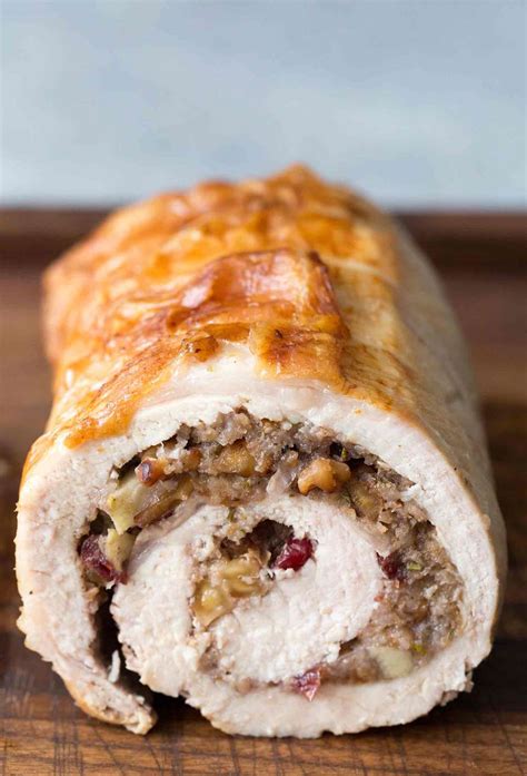 Cranberry Apple Stuffed Pork Loin Recipe