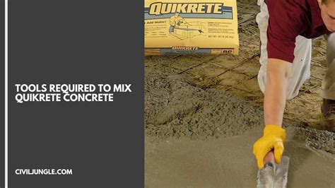 How To Mix Quikrete Concrete A Step By Step Guide