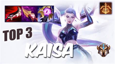 Wild Rift Kaisa TOP 3 S12 Challenger Ranked Game Build YouTube