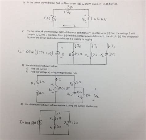 Solved In The Circuit Shown Below Find A The Current I Chegg