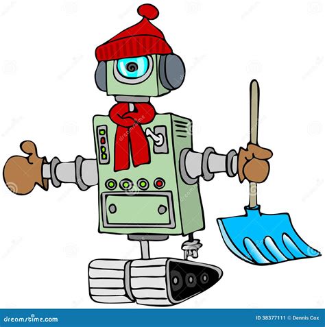 Winter Robot Stock Illustration Illustration Of Eyeball 38377111