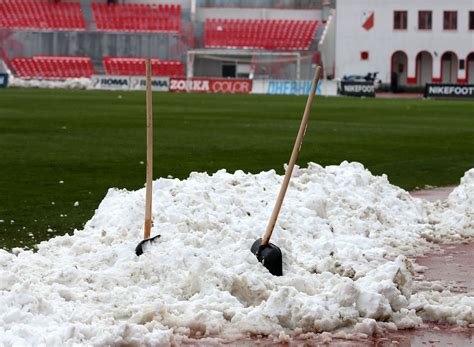 In Pictures Tartan Army Clears The Pitch In Serbia Daily Record