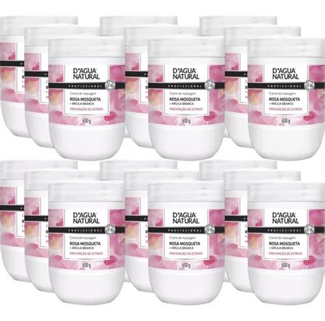 18 Creme Massagem Gestante Rosa Mosqueta 650g Dagua Natural Frete Grátis