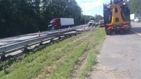 Semi Truck Carrying Frozen Food Overturns On I 75